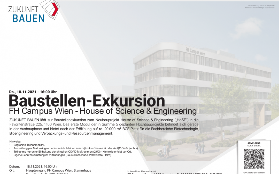ZB-Exkursion – Baustellenexkursion FH Campus Wien HoSE